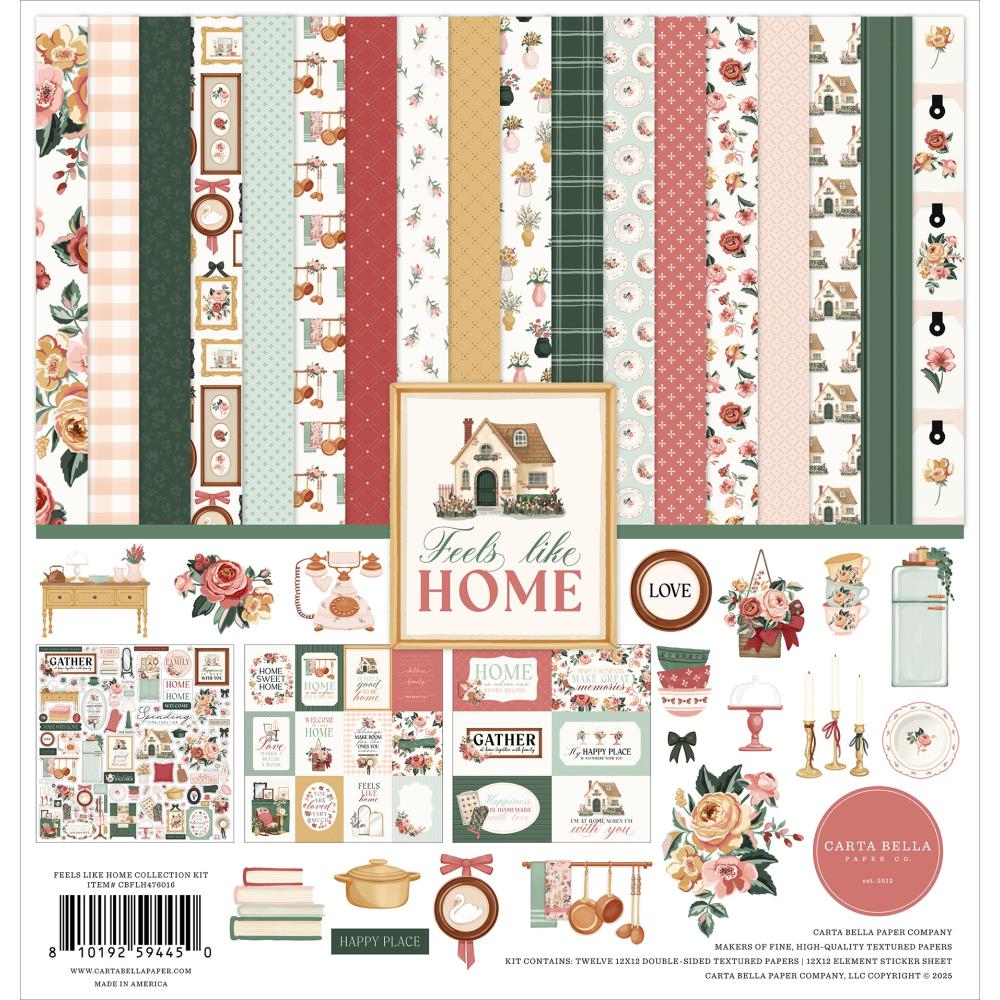 Carta Bella - Feels Like Home - 12x12 Collection + Solids Bundle Kit