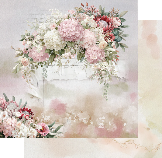 Uniquely Creative - 12x12 Matilda's Garden Paper (1/sheet) Paperbark Blooms