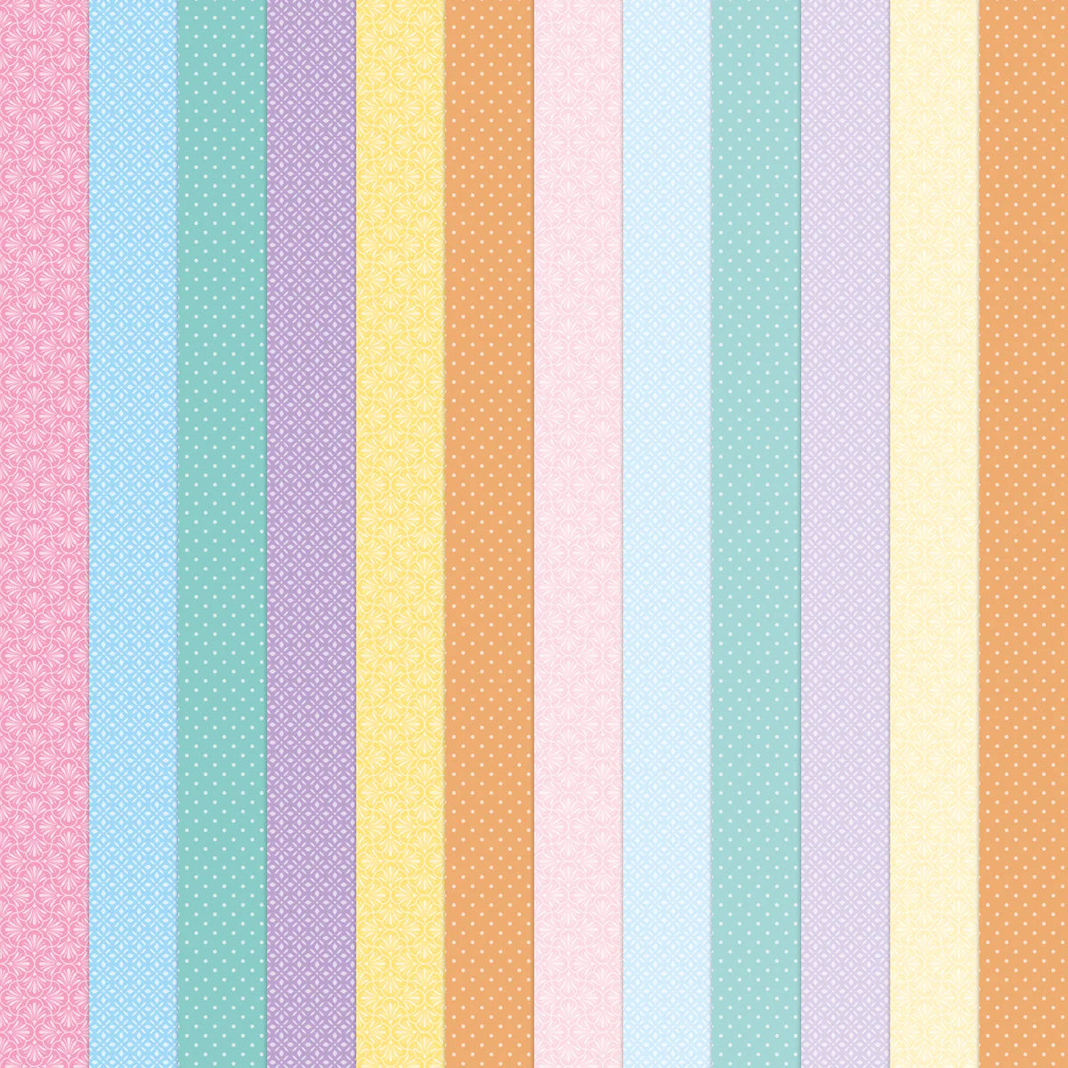 Katy Sue - Pretty Pastels Printed Cardstock (12/sheets)
