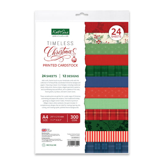Katy Sue - Timeless Christmas Printed Cardstock (12/sheets)