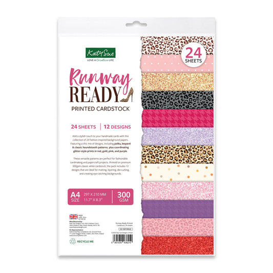 Katy Sue - Runway Ready Printed Cardstock (12/sheets) (Rose Couture Collection)