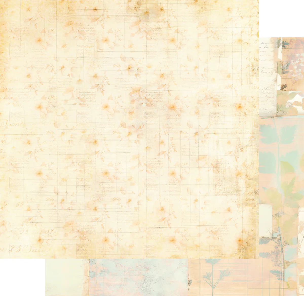Uniquely Creative -  12x12 Pressed Flowers Paper (1/sheet) - Advent 2025