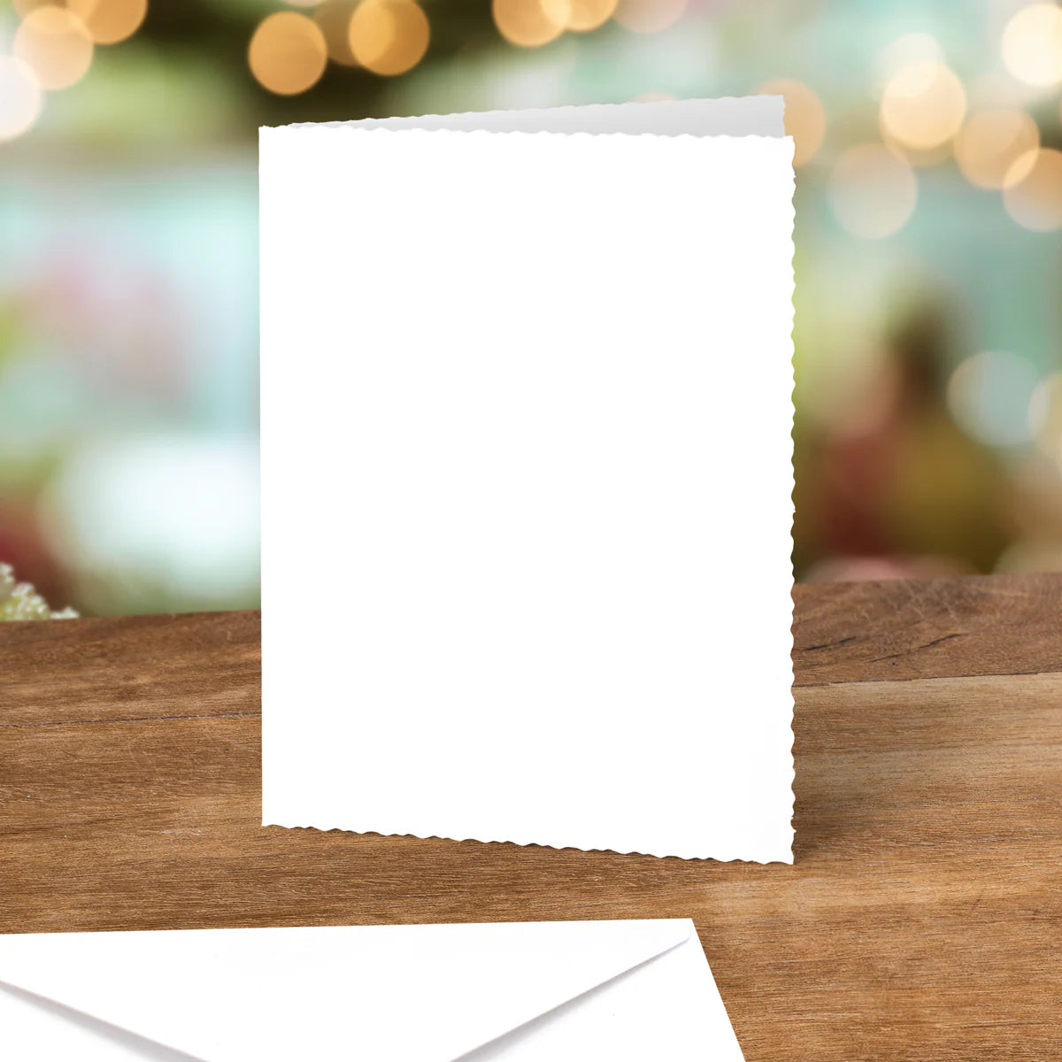 Katy Sue - White Deckle Edged Cards & Envelopes (6/pack) Mixed Sizes