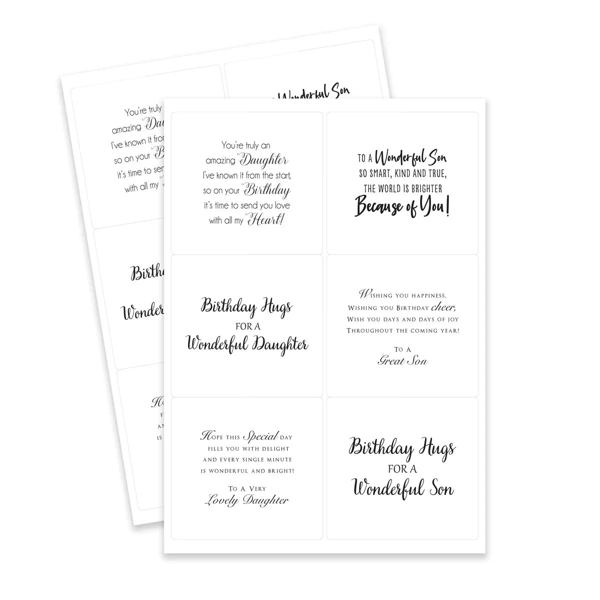 Katy Sue - Family & Friends Peelables (72/pack)