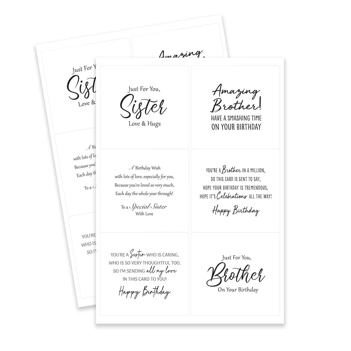 Katy Sue - Family & Friends Peelables (72/pack)