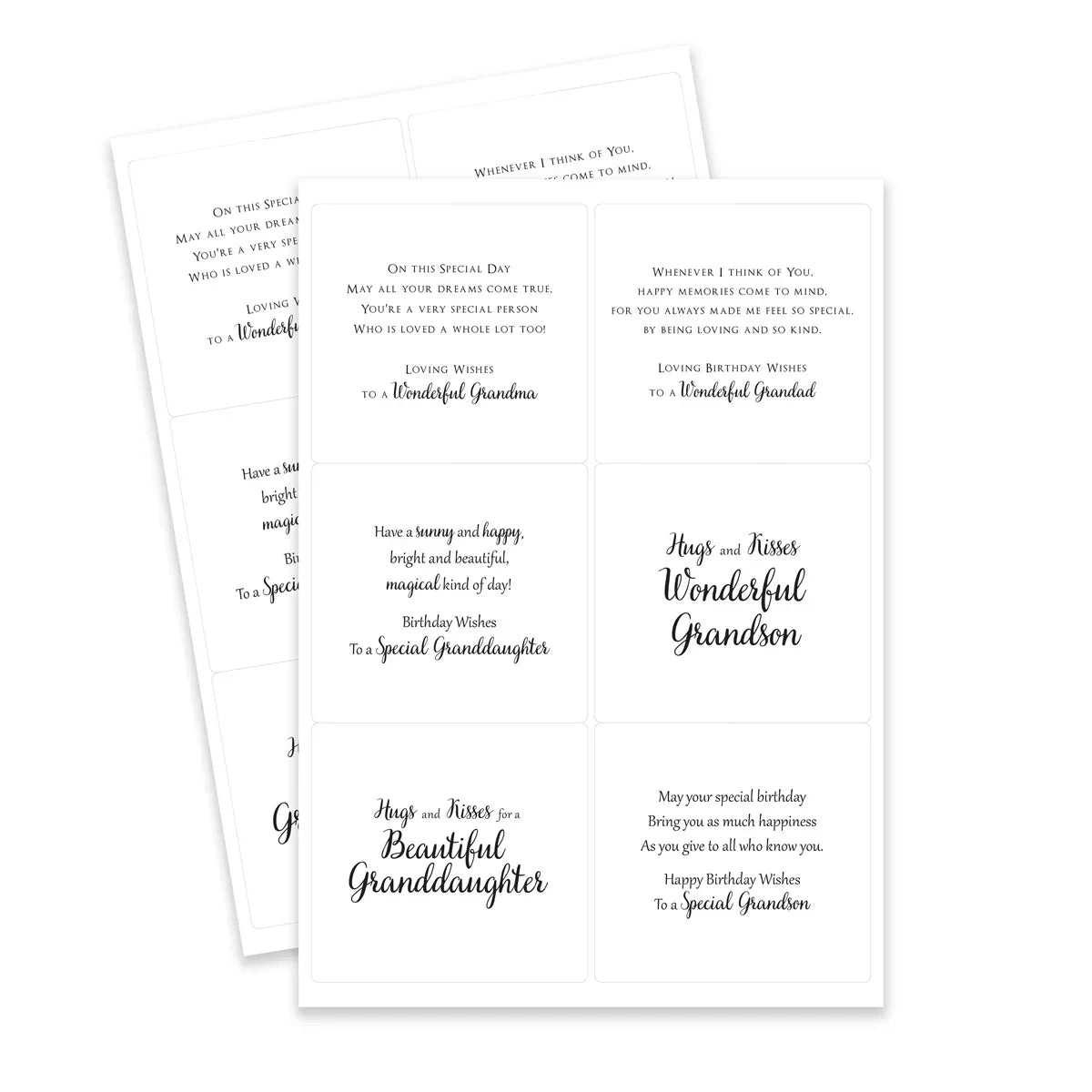 Katy Sue - Family & Friends Peelables (72/pack)