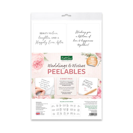 Katy Sue - Weddings & Wishes Peelables Stickers (24/pcs) (Forever & Always)