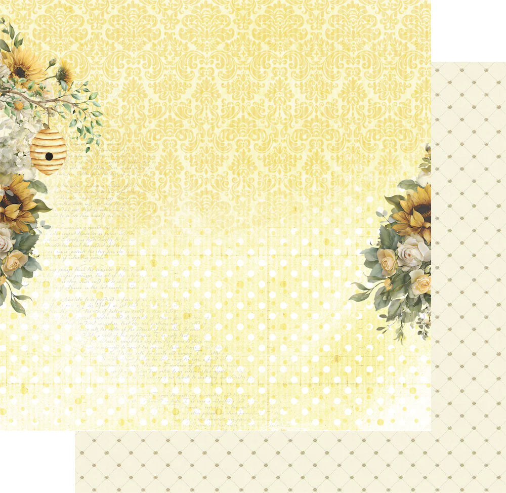 Uniquely Creative - Sweet as Honey - 12x12 A Little Lovely Paper (1/sheet)