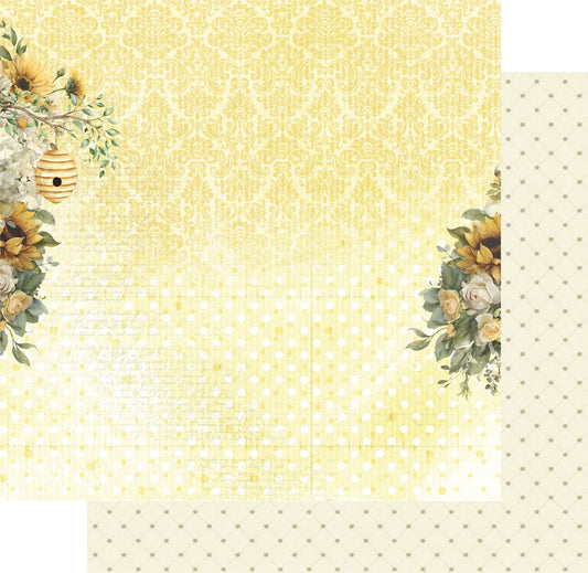 Uniquely Creative - Sweet as Honey - 12x12 A Little Lovely Paper (1/sheet)