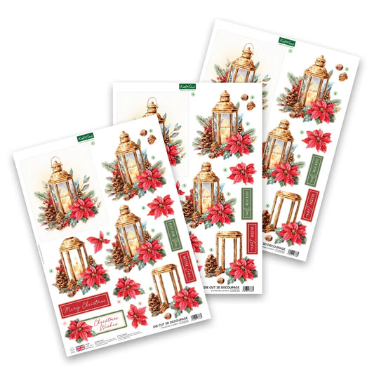 Katy Sue - Die Cut Decoupage – Christmas Lantern (1/sheet) (2026)