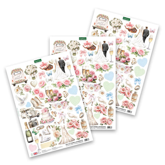 Katy Sue - Forever & Always Die Cut Wedding Embellishments (1/sheet)