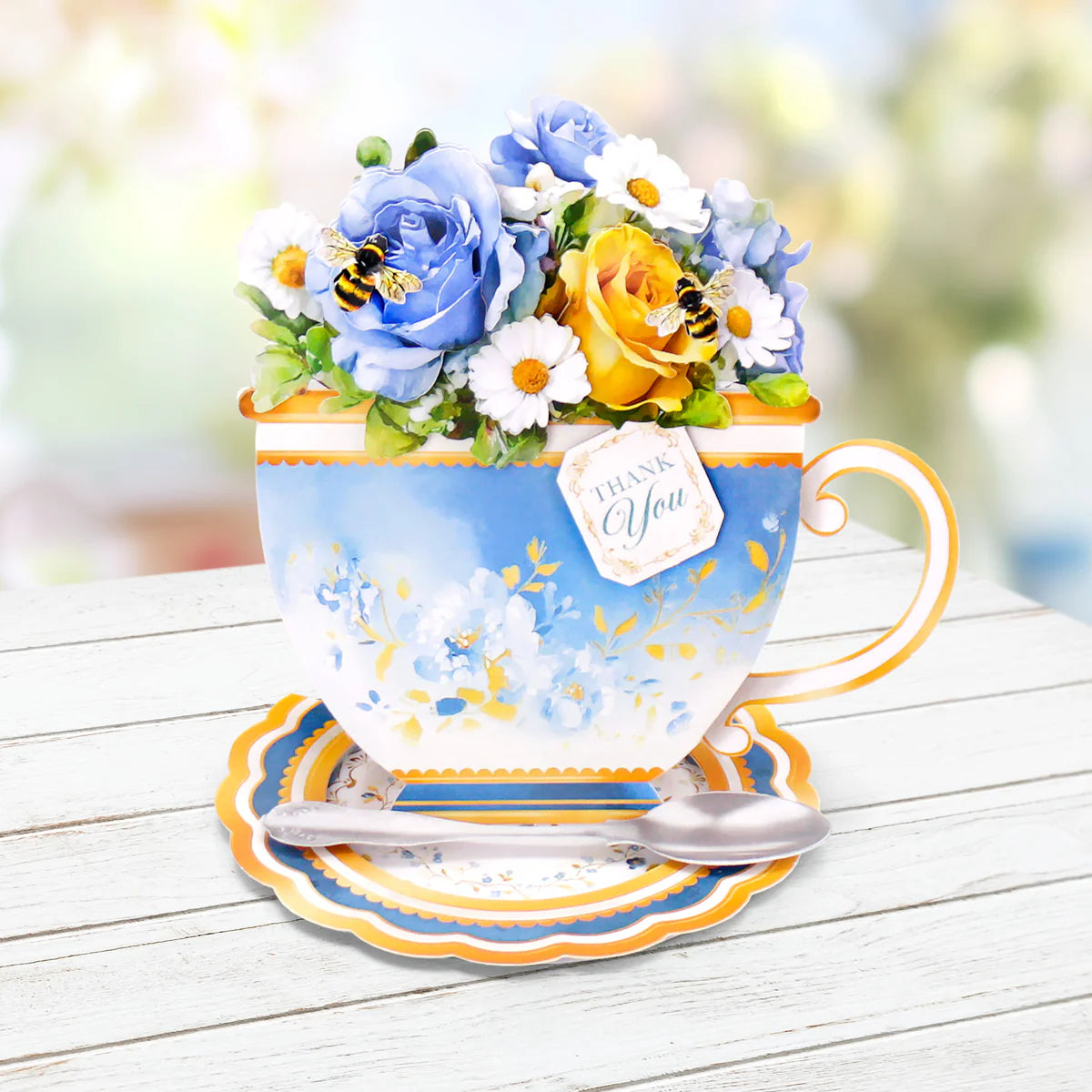 Katy Sue - Teacup Bouquet Card Making Kit (4 pack)