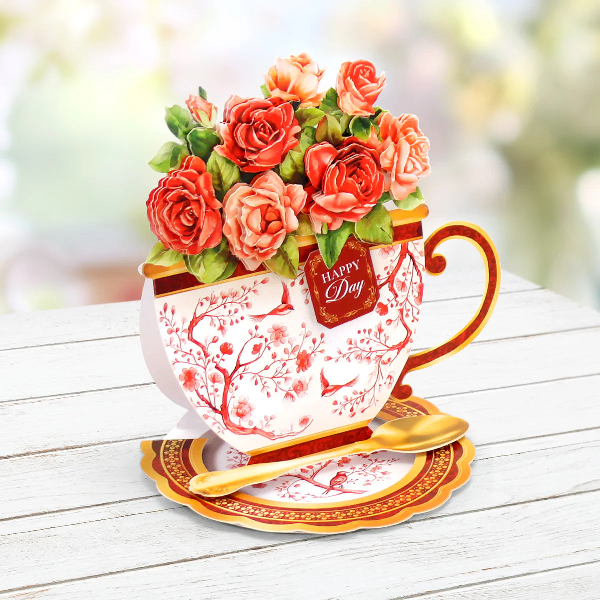 Katy Sue - Teacup Bouquet Card Making Kit (4 pack)