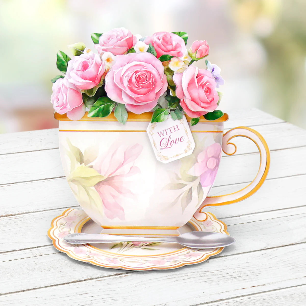 Katy Sue - Teacup Bouquet Card Making Kit (4 pack)