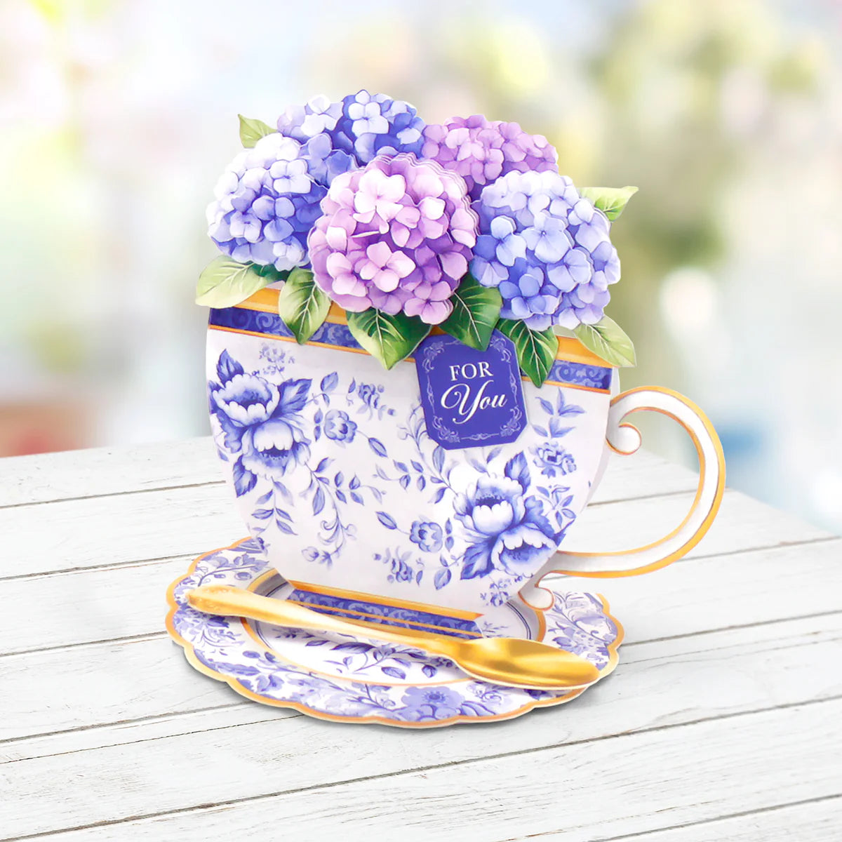 Katy Sue - Teacup Bouquet Card Making Kit (4 pack)