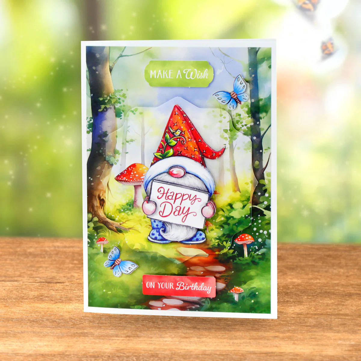 Katy Sue - The Garden Gnomes Card Making Kit (4 pack)