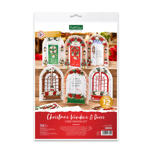 Katy Sue - Christmas Windows & Doors Card Making Kit (6/pack)