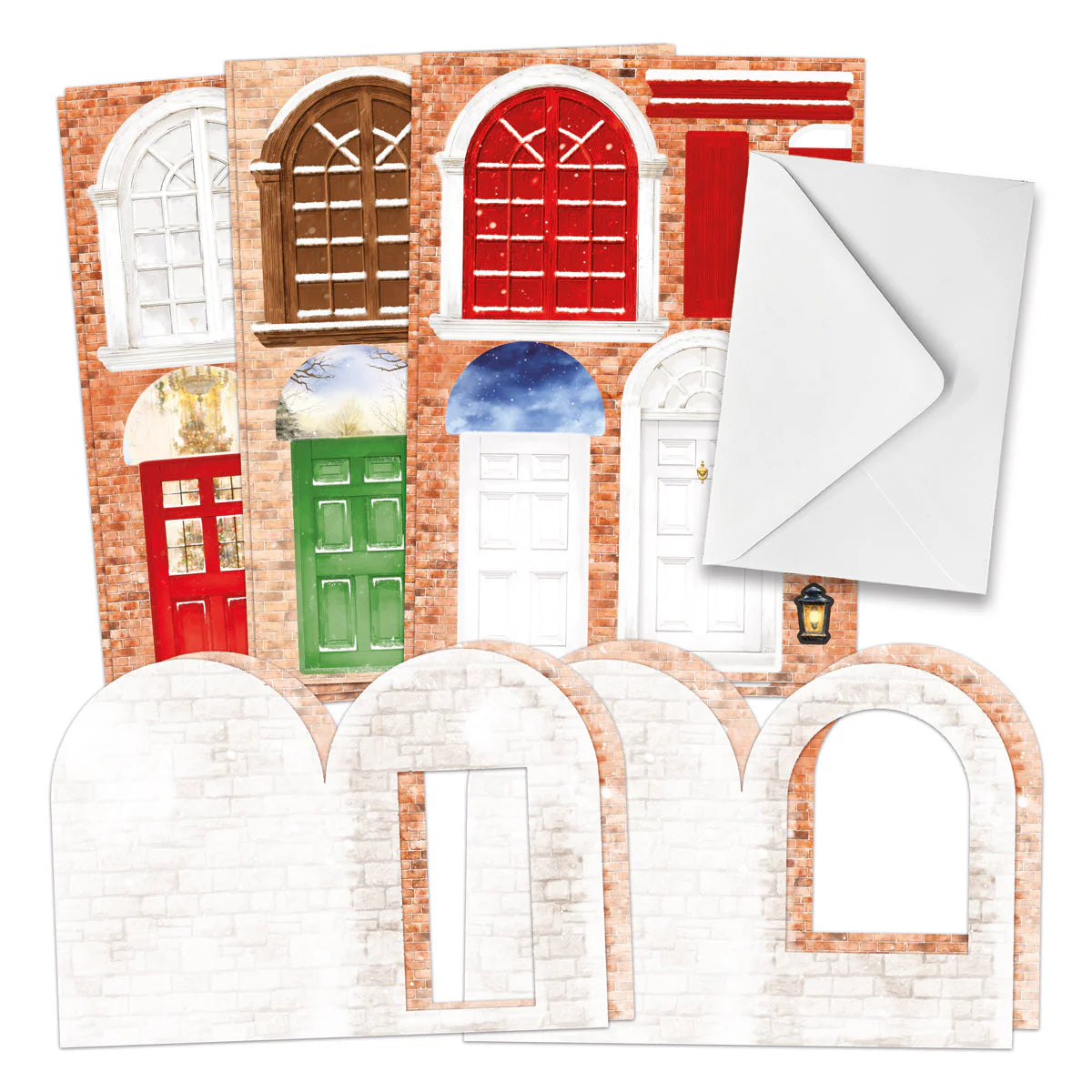 Katy Sue - Christmas Windows & Doors Card Making Kit (6/pack)