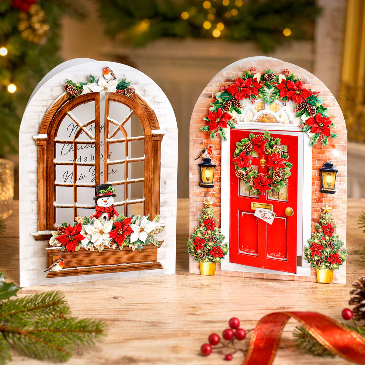 Katy Sue - Christmas Windows & Doors Card Making Kit (6/pack)