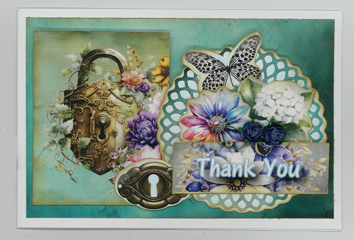 3Quarter Designs - 6x4 Card Making Pack - Floral Mechanica