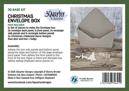 3Quarter Designs - Christmas Envelope Box