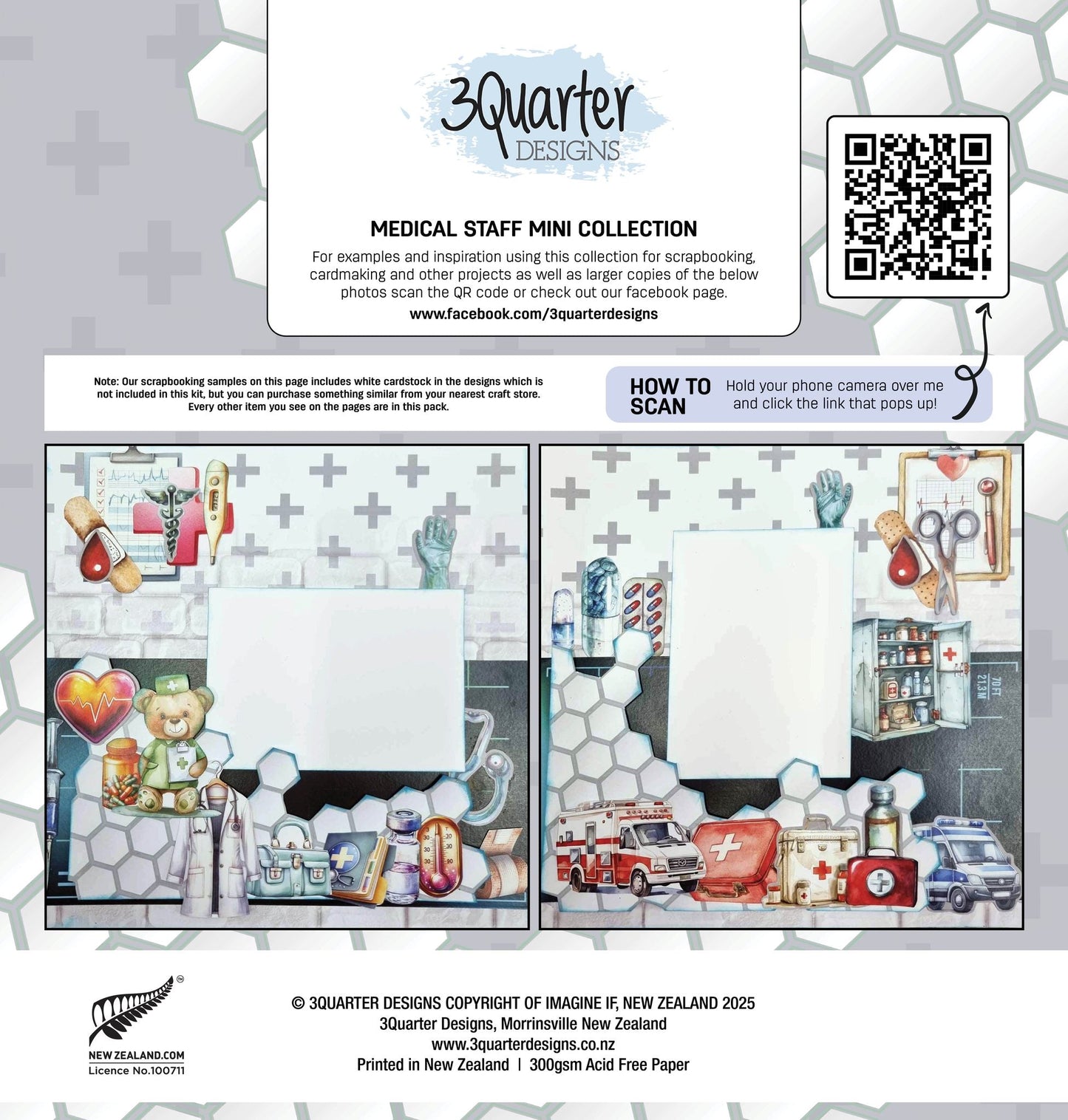 3Quarter Designs - 12x12 Medical Staff Mini Collection - The Crafty Kiwi