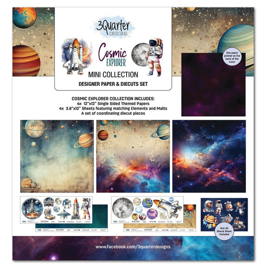 3Quarter Designs - 12x12 Mini Collection - Cosmic Explorer - The Crafty Kiwi