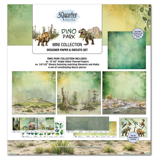 3Quarter Designs - 12x12 Mini Collection - Dino Park - The Crafty Kiwi