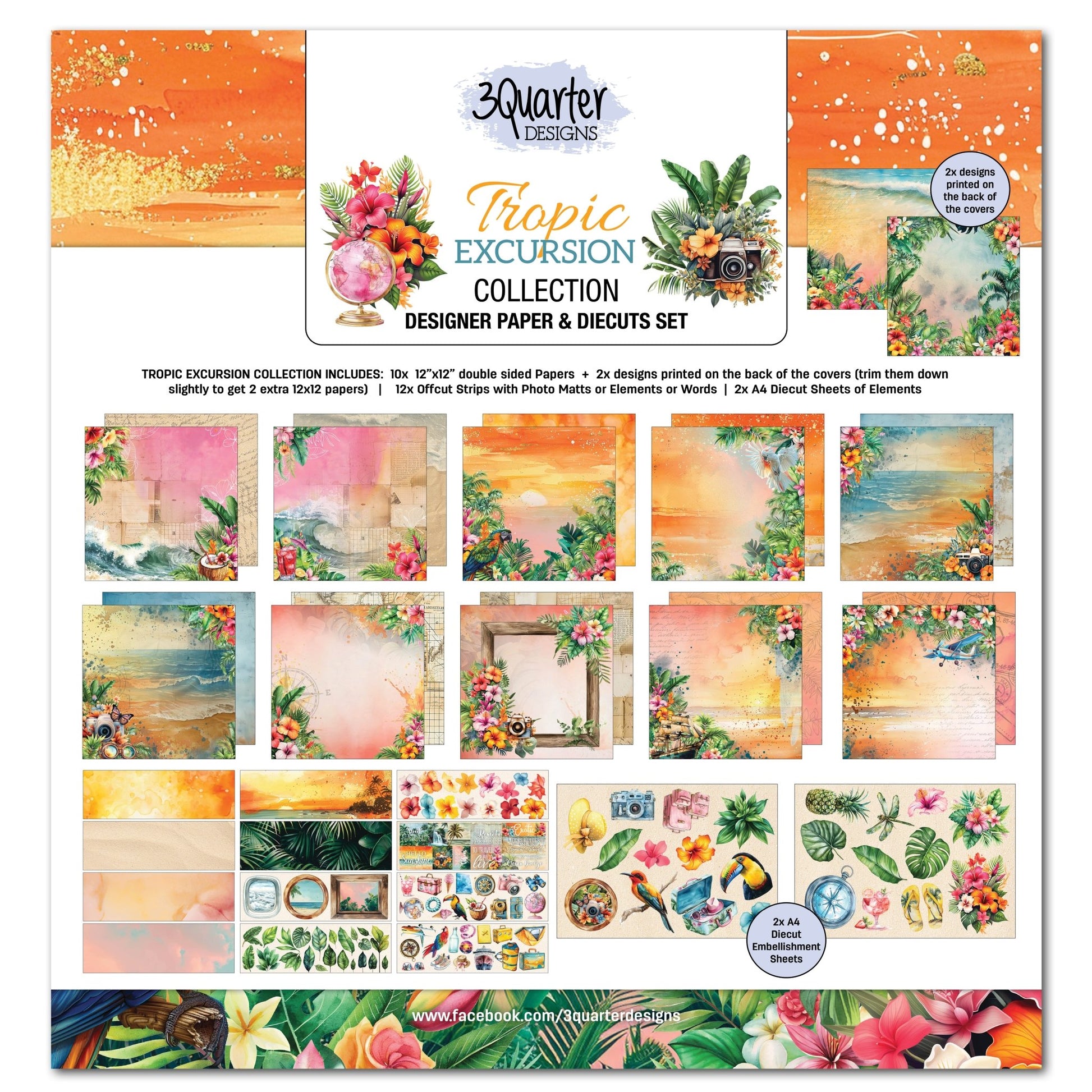 3Quarter Designs - 12x12 Tropic Excursion - The Crafty Kiwi