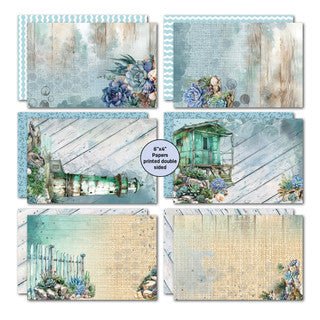 3Quarter Designs - 6x4 Card Making Pack - Coastal Boardwalk - The Crafty Kiwi