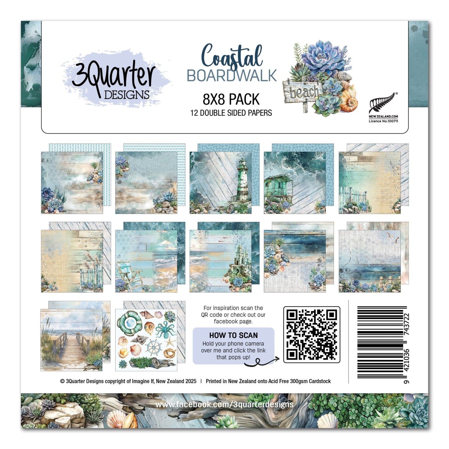 3Quarter Designs - 8x8 Coastal Boardwalk - The Crafty Kiwi