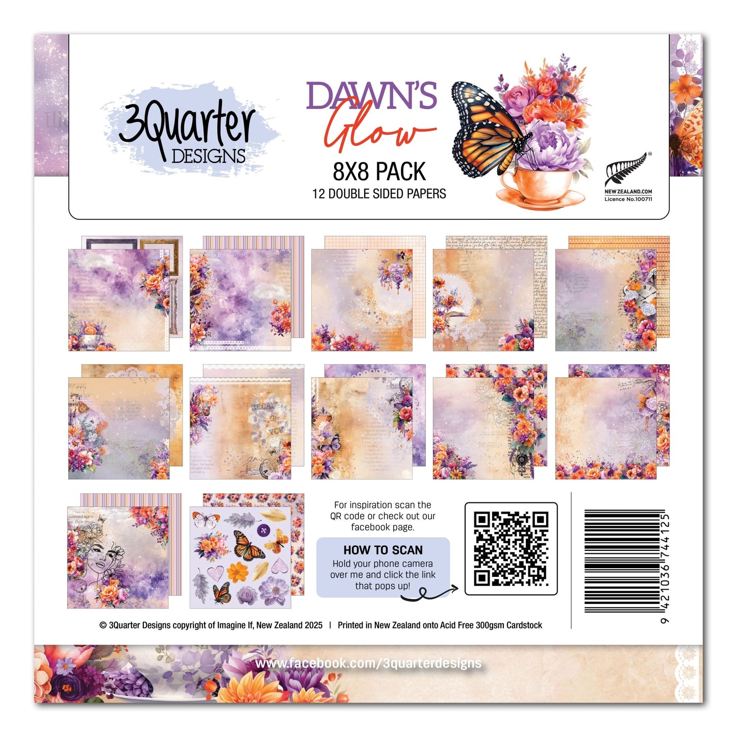 3Quarter Designs - 8x8 Dawn's Glow - The Crafty Kiwi