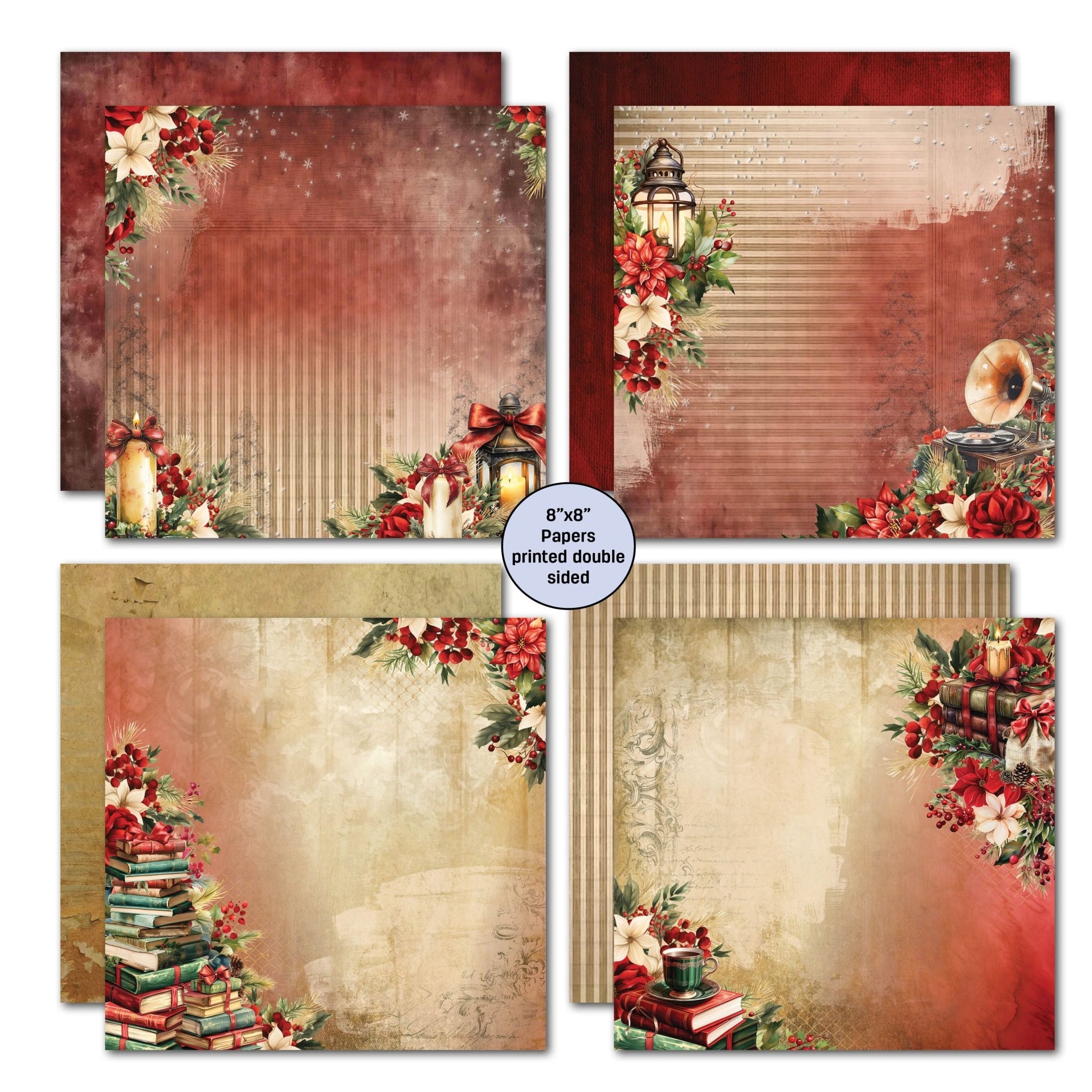 3Quarter Designs - 8x8 Holly Jolly - The Crafty Kiwi