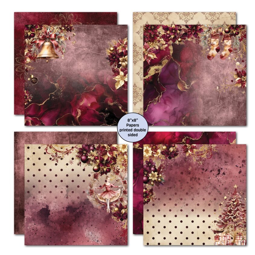 3Quarter Designs - 8x8 Sugarplum Wreaths - The Crafty Kiwi
