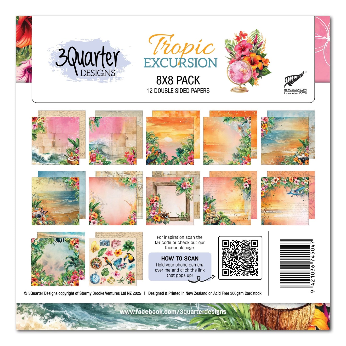 3Quarter Designs - 8x8 Tropic Excursion - The Crafty Kiwi