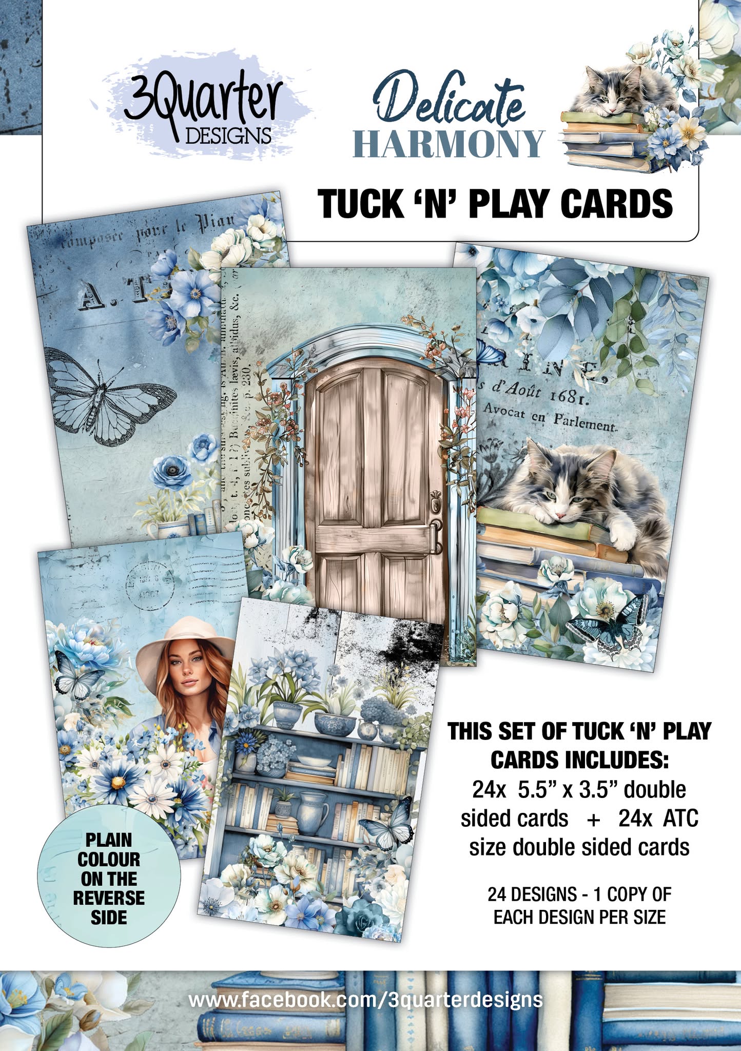 3Quarter Designs - Delicate Harmony - Tuck 'n Play Cards - The Crafty Kiwi