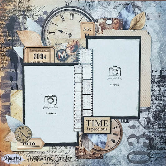 3Quarter Designs - Eclectic Clockwork Scrapbooking Kit - By Annemarie - The Crafty Kiwi