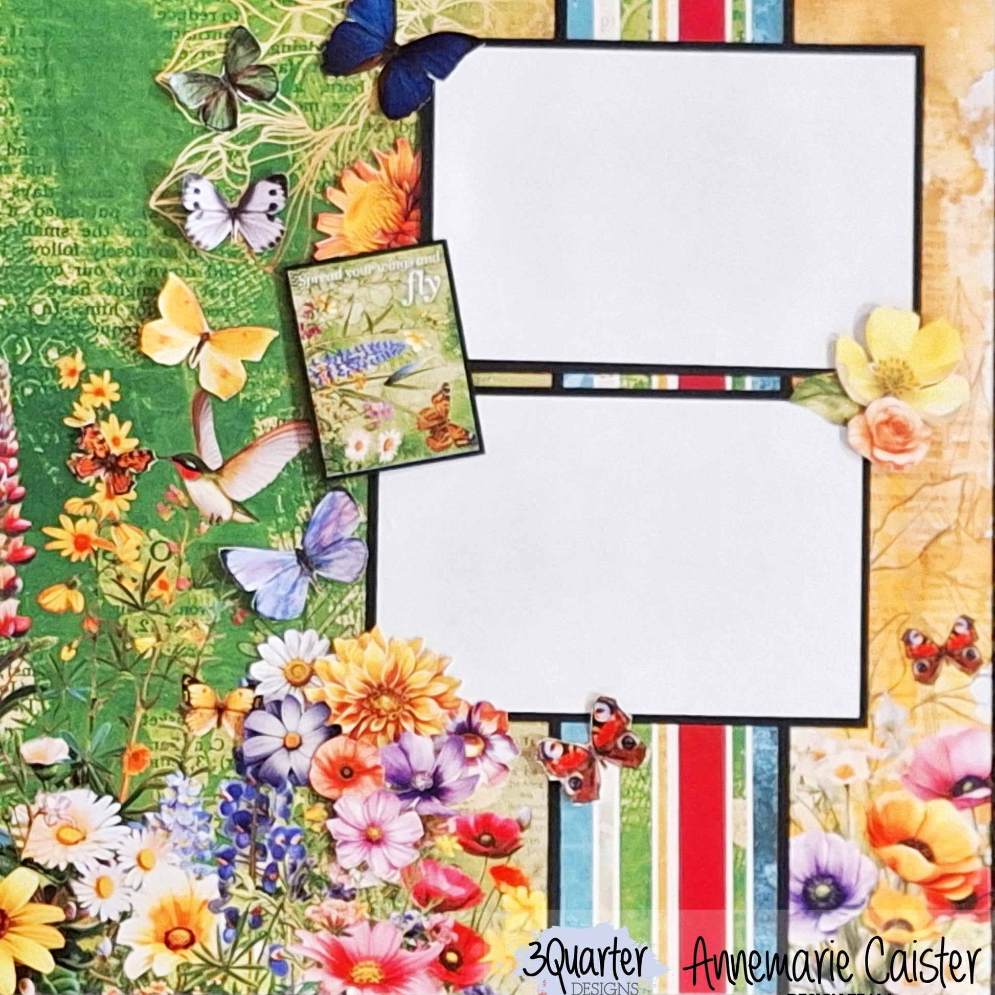 3Quarter Designs - Fluttering Wings Scrapbook Kit - by Annemarie - The Crafty Kiwi