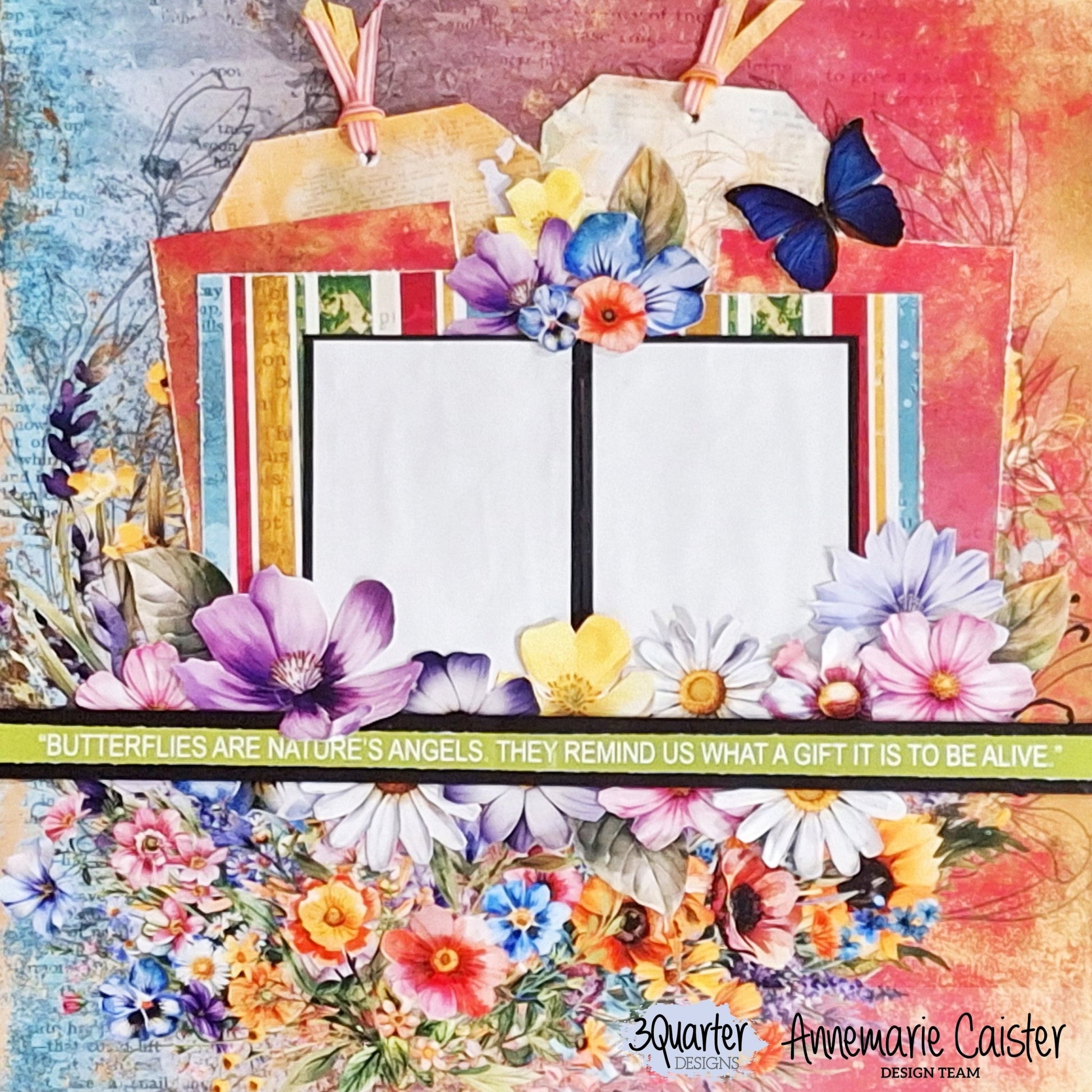 3Quarter Designs - Fluttering Wings Scrapbook Kit - by Annemarie - The Crafty Kiwi