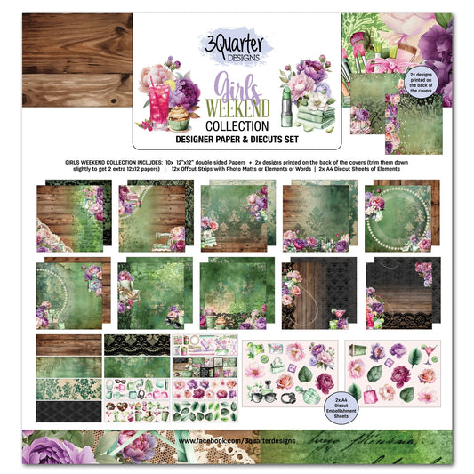 3Quarter Designs - Girls Weekend 12x12 Paper Pack - The Crafty Kiwi