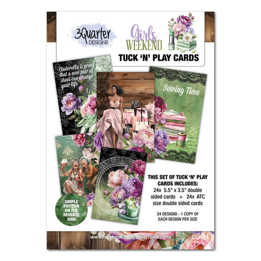 3Quarter Designs - Girls Weekend - Tuck 'n Play Cards - The Crafty Kiwi