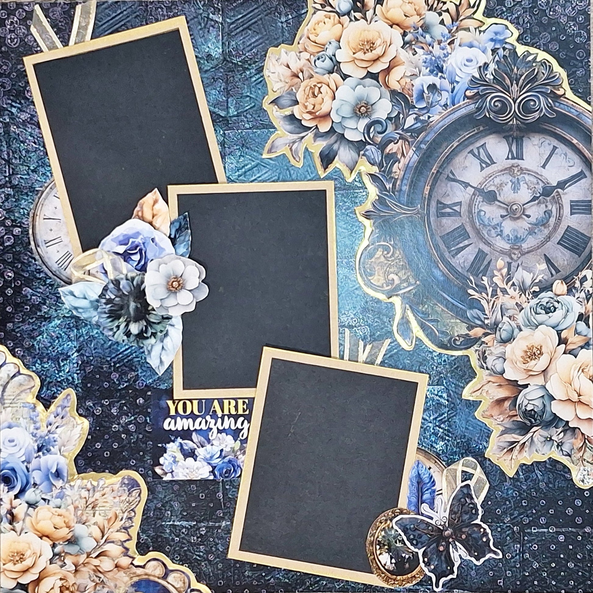 3Quarter Designs - Grunged Baroque Scrapbooking kit - By Annemarie - The Crafty Kiwi