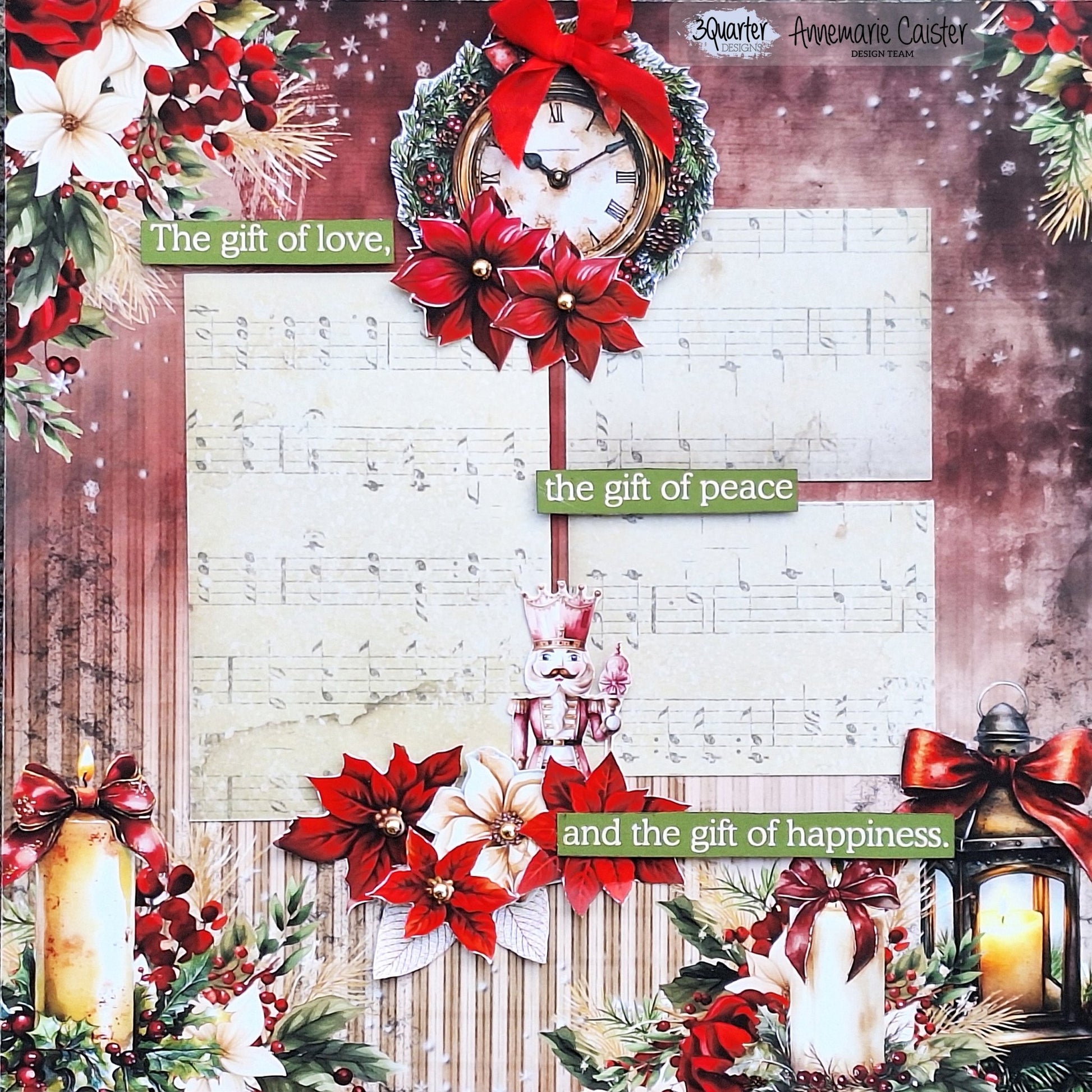 3Quarter Designs - Holly Jolly Scrapbooking Kit - by Annemarie - The Crafty Kiwi