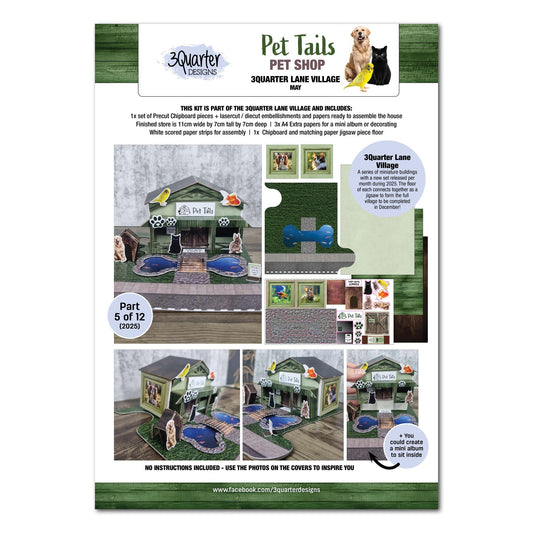 3Quarter Designs - Lane Village - Pet Tails Pet Shop (May #5 of 12) - The Crafty Kiwi