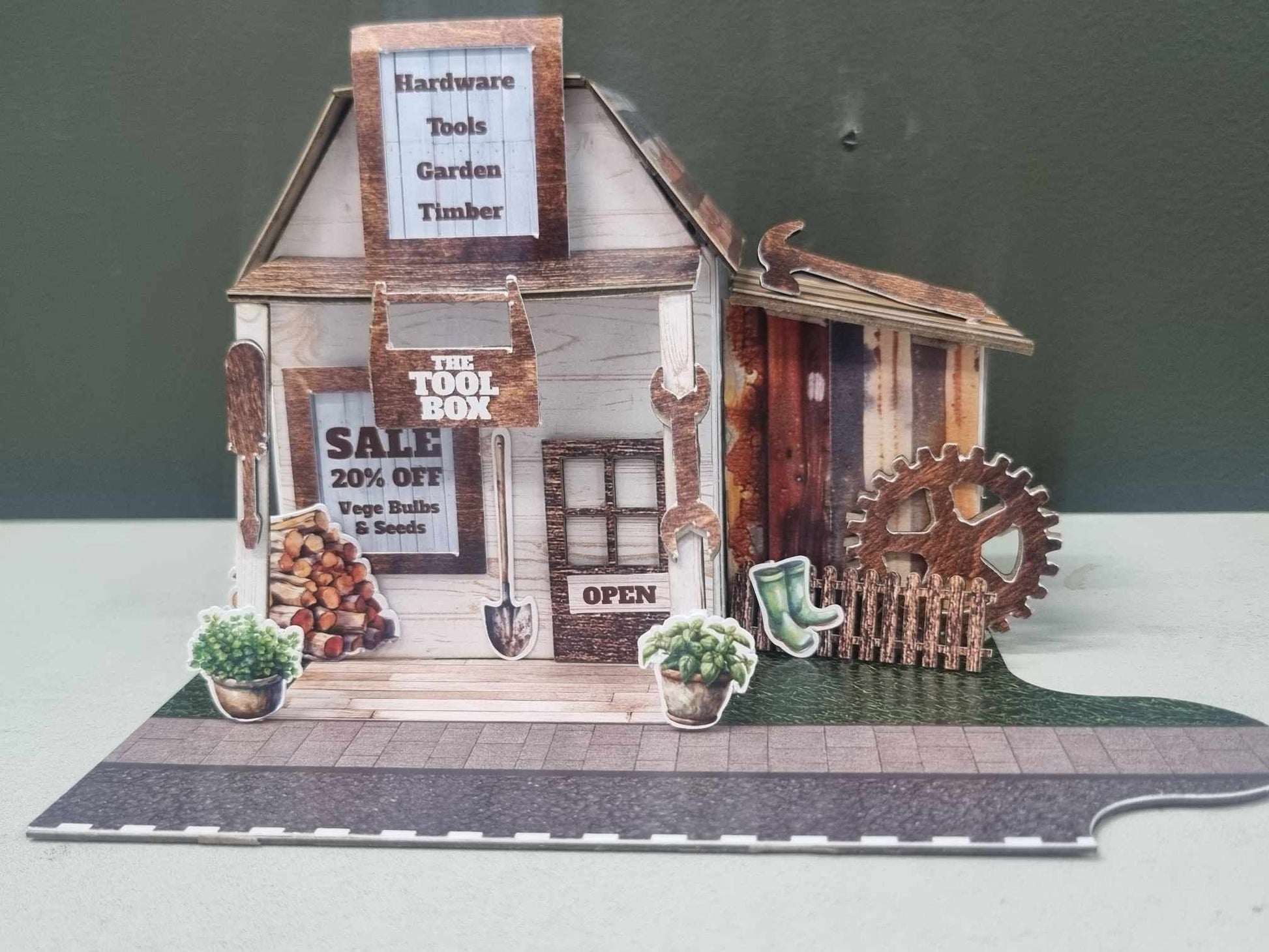 3Quarter Designs - Lane Village - Tool Box Hardware Store (March #3 of 12) - The Crafty Kiwi