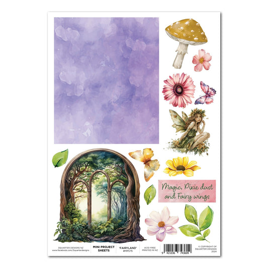 3Quarter Designs - Mini Project Sheet - Fairyland - The Crafty Kiwi