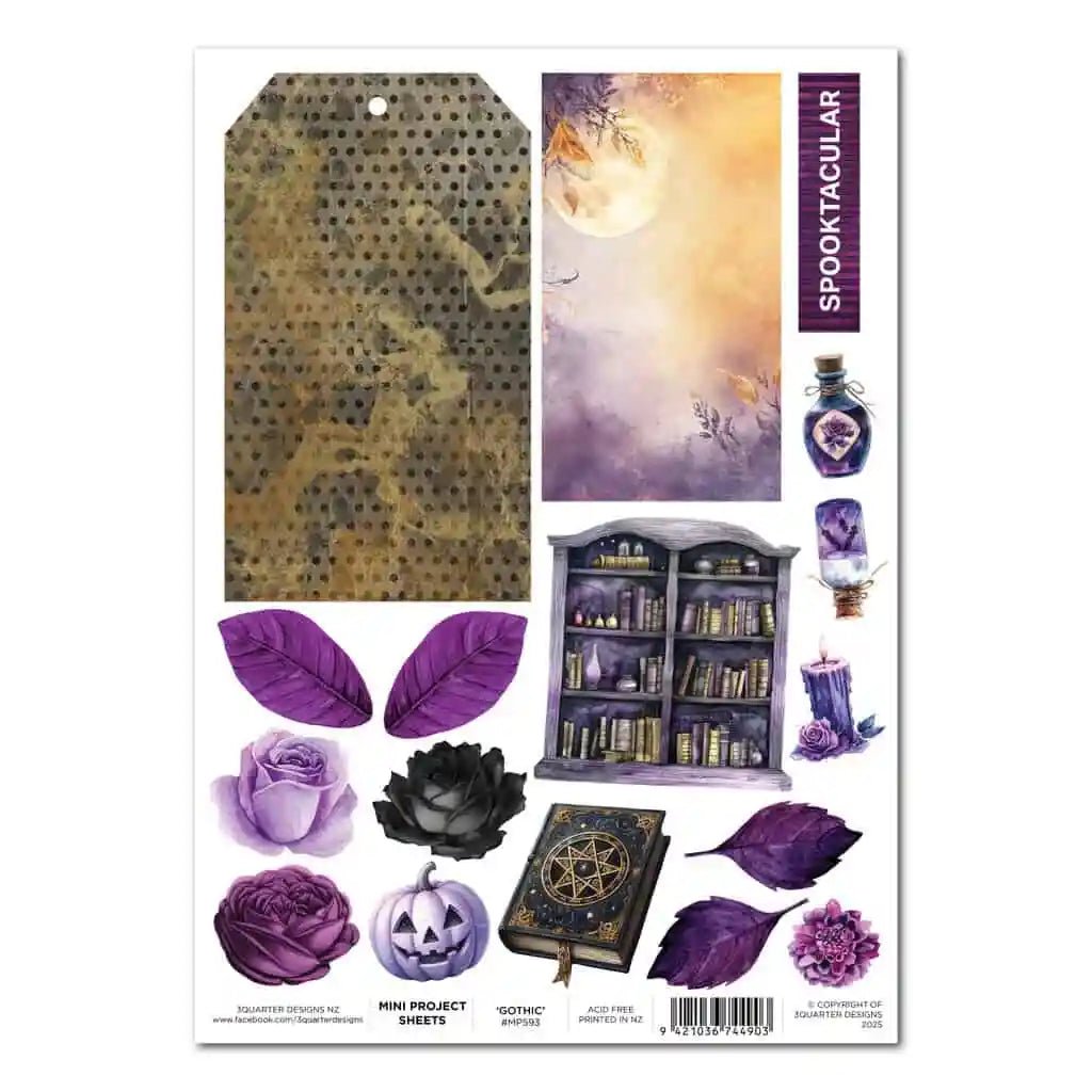 3Quarter Designs - Mini Project Sheet - Gothic Innovation - The Crafty Kiwi