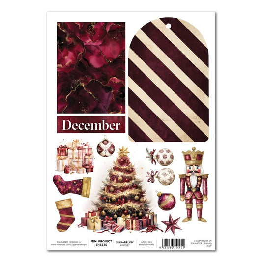 3Quarter Designs - Mini Project Sheet Sugarplum Wreaths - The Crafty Kiwi