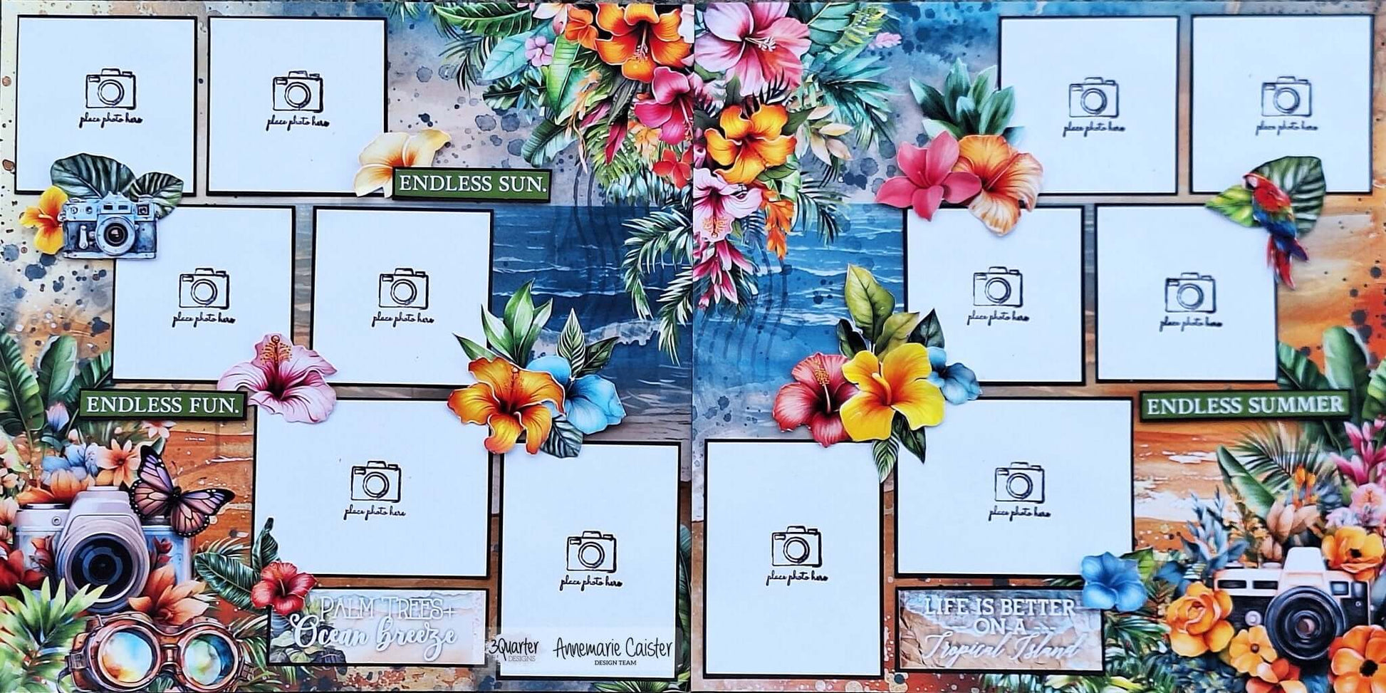 3Quarter Designs - Tropical Excursion - Kit by Annemarie - The Crafty Kiwi