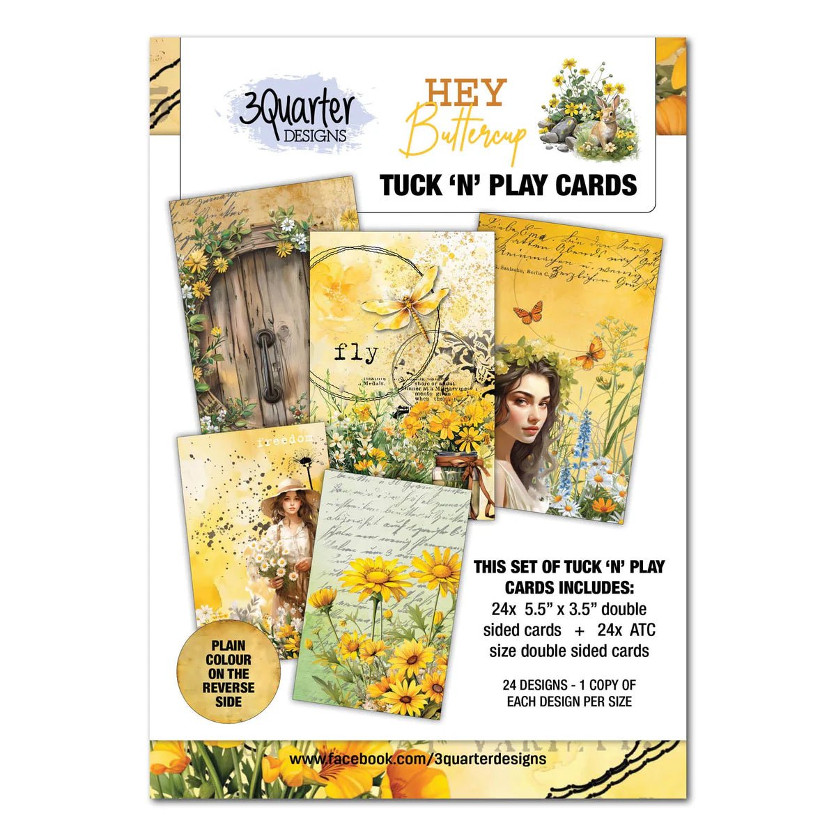 3Quarter Designs - Tuck 'n Play Cards - Hey Buttercup - The Crafty Kiwi